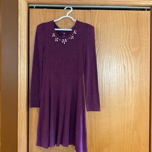 SO girls XL 14/16 long sleeve heather plum color